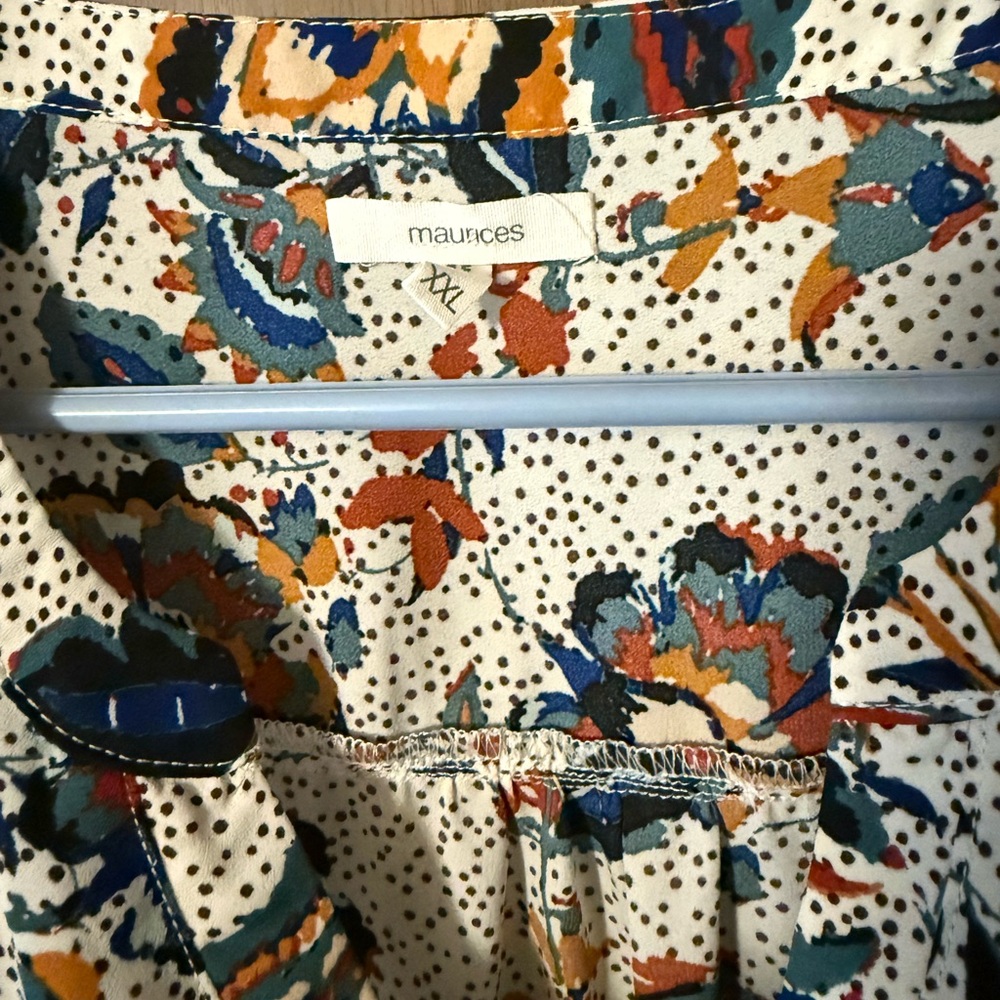 Maurices Colorful Patterned Blouse - Picture 2 of 4